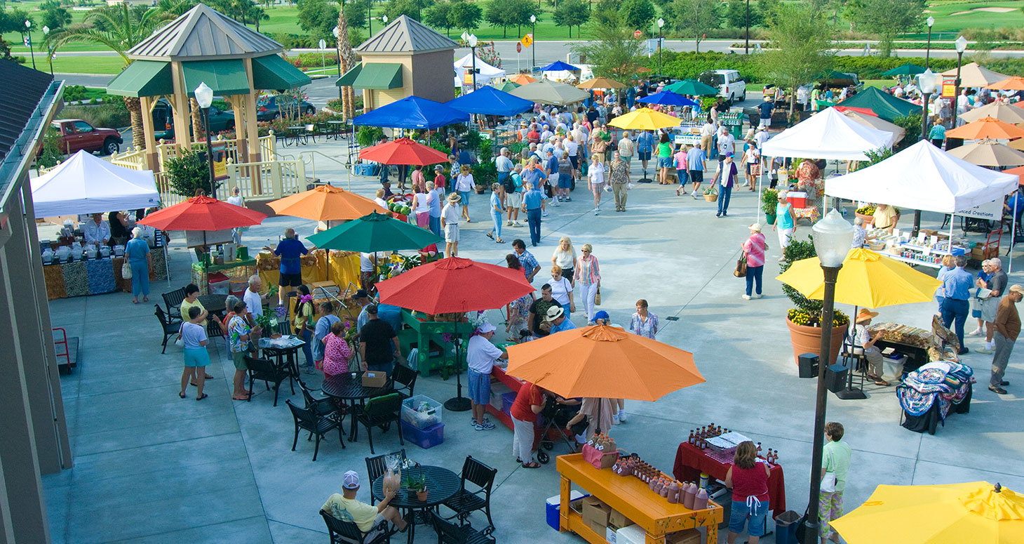 Visit the Circle Square Commons Farmers Market Every Thursday near On Top of the World Communities in Ocala, FL.